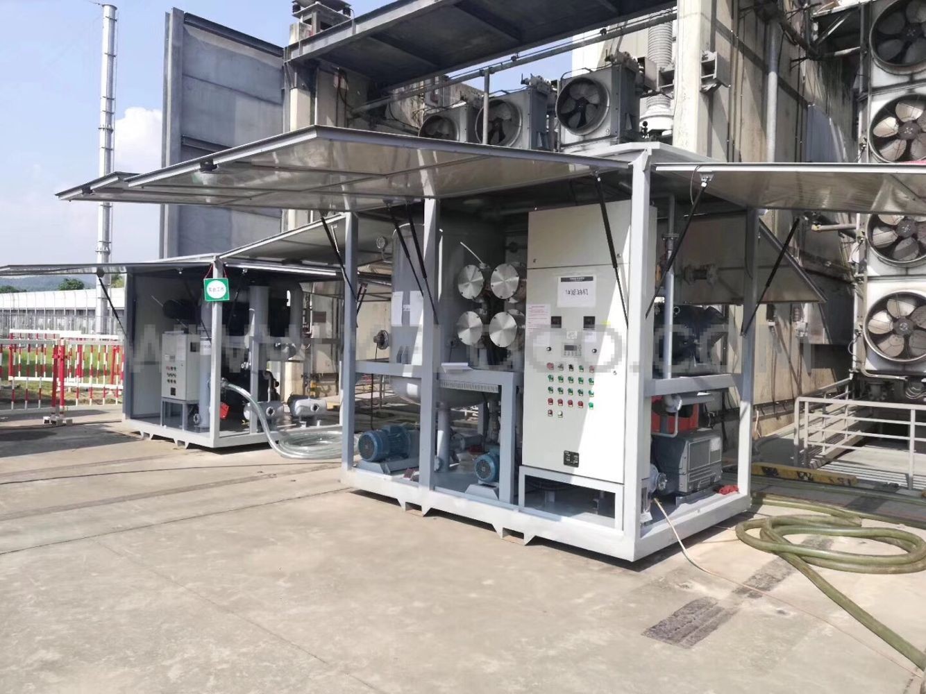 YELOCO Transformer Oil Filtration machine onsite working