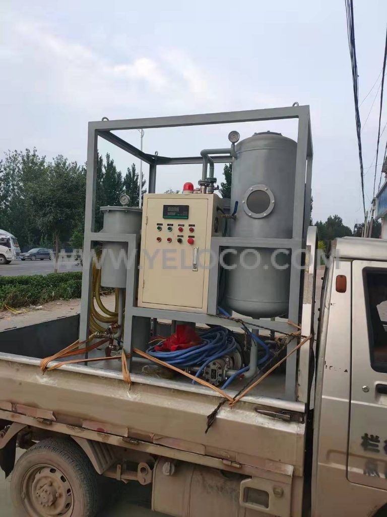 YELOCO Turbine Oil Purifier machine onsite working